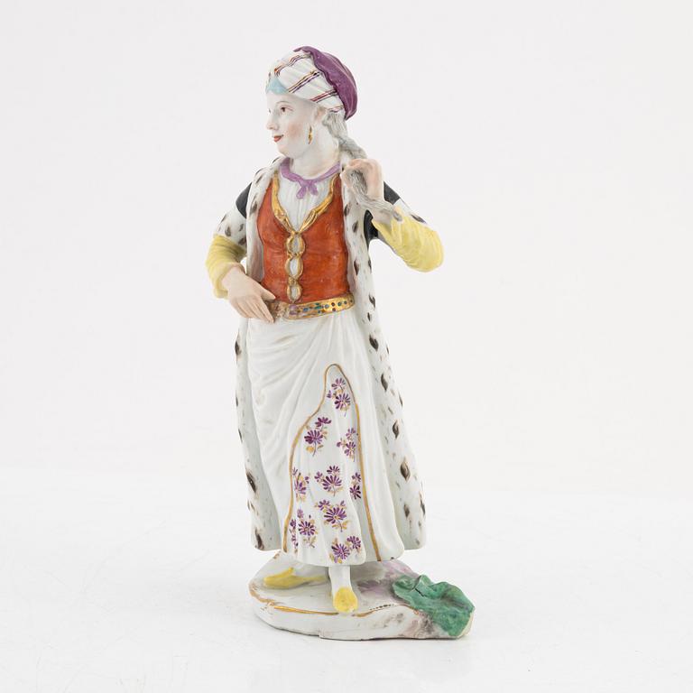 A Fürstenberg porcelain figurine, 18th Century.