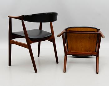 KARMSTOLAR, 1 par, Danmark, 1900-talets andra hälft.