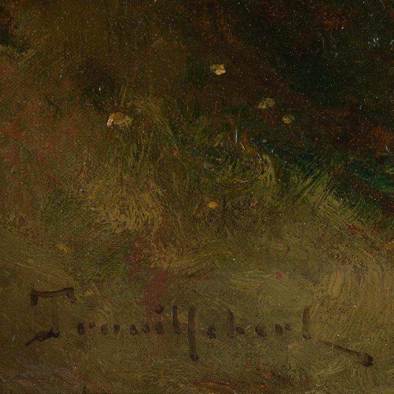 Paul Désiré Trouillebert, oil on canvas, signed.