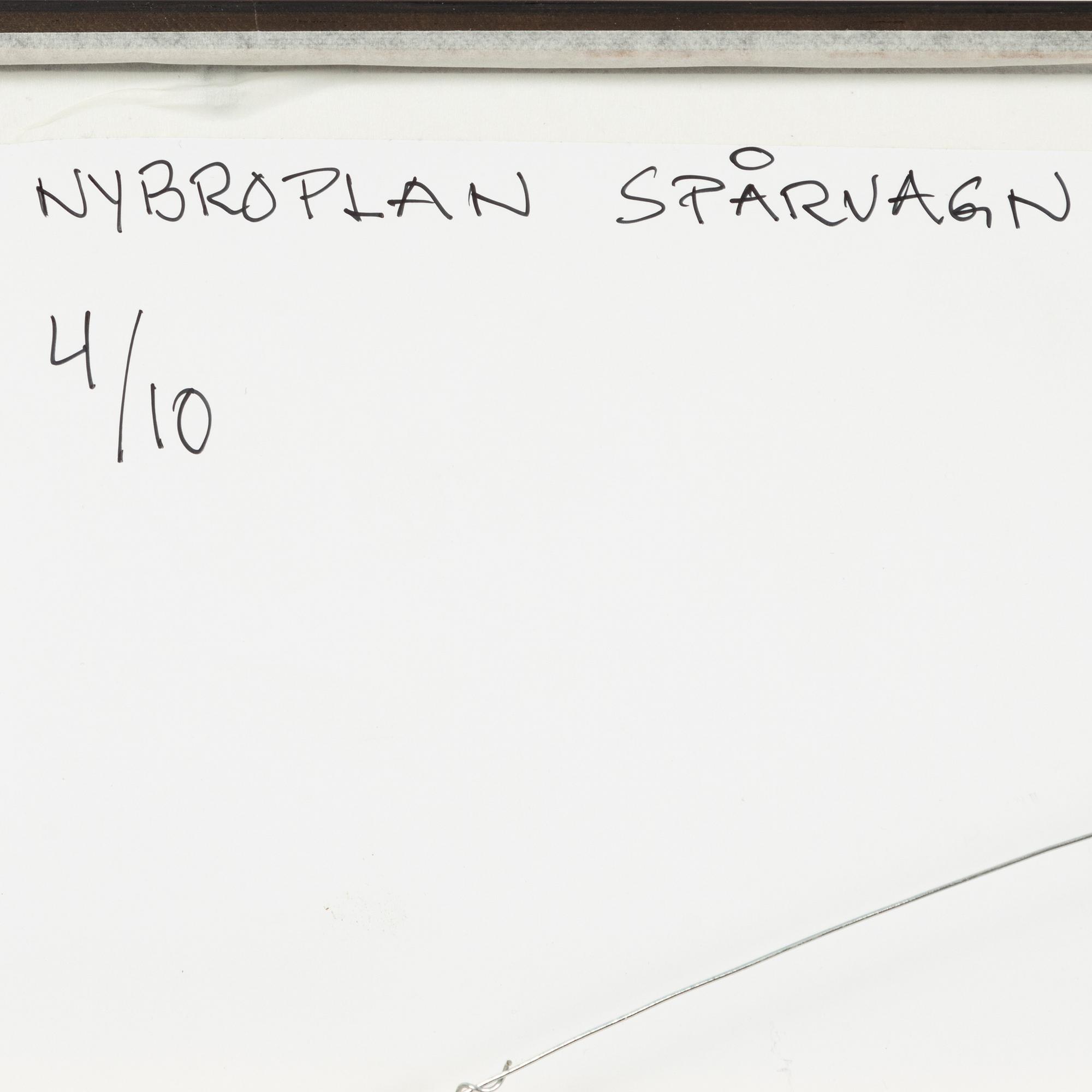 Åke Lange, "Nybroplan, spårvagn" (1930's).