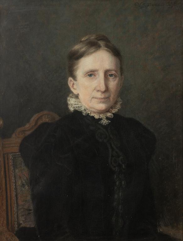 Unknown artist, 19th century, Portrait, a pair.