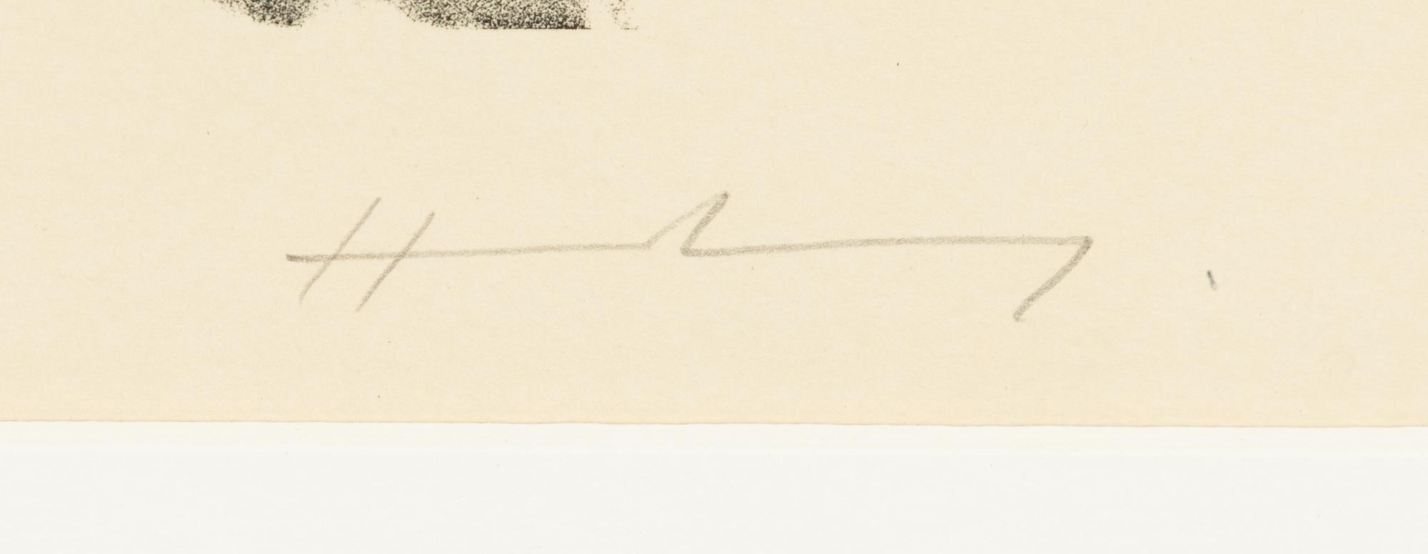 Hans Hartung, litografi, signerad Hans Hartung.