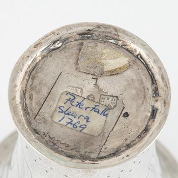 A Swedish 18th Century silver beaker, Peter Falk, Skara 1769.