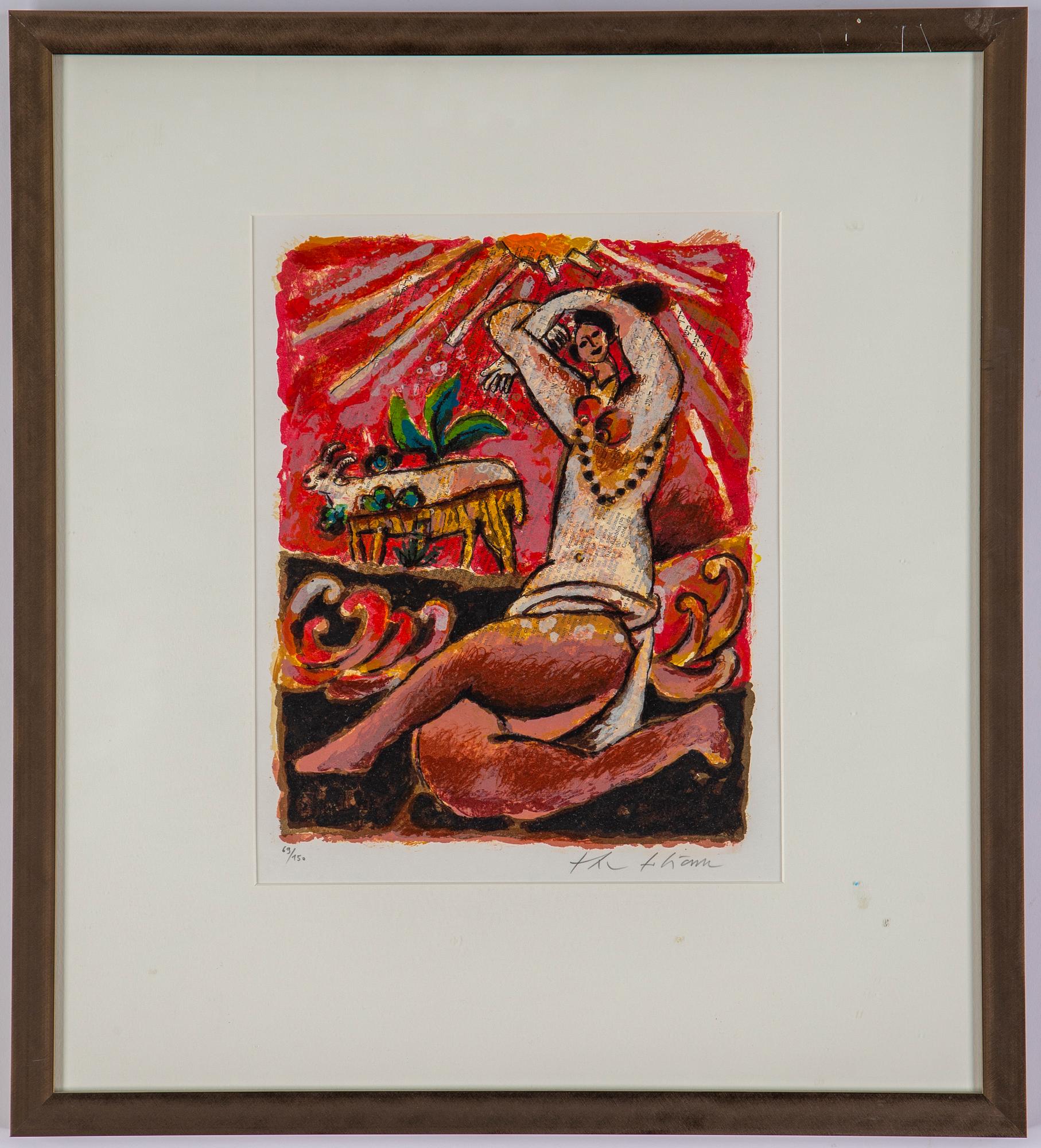 Theo Tobiasse, lithographs in colours, signed 69/150.