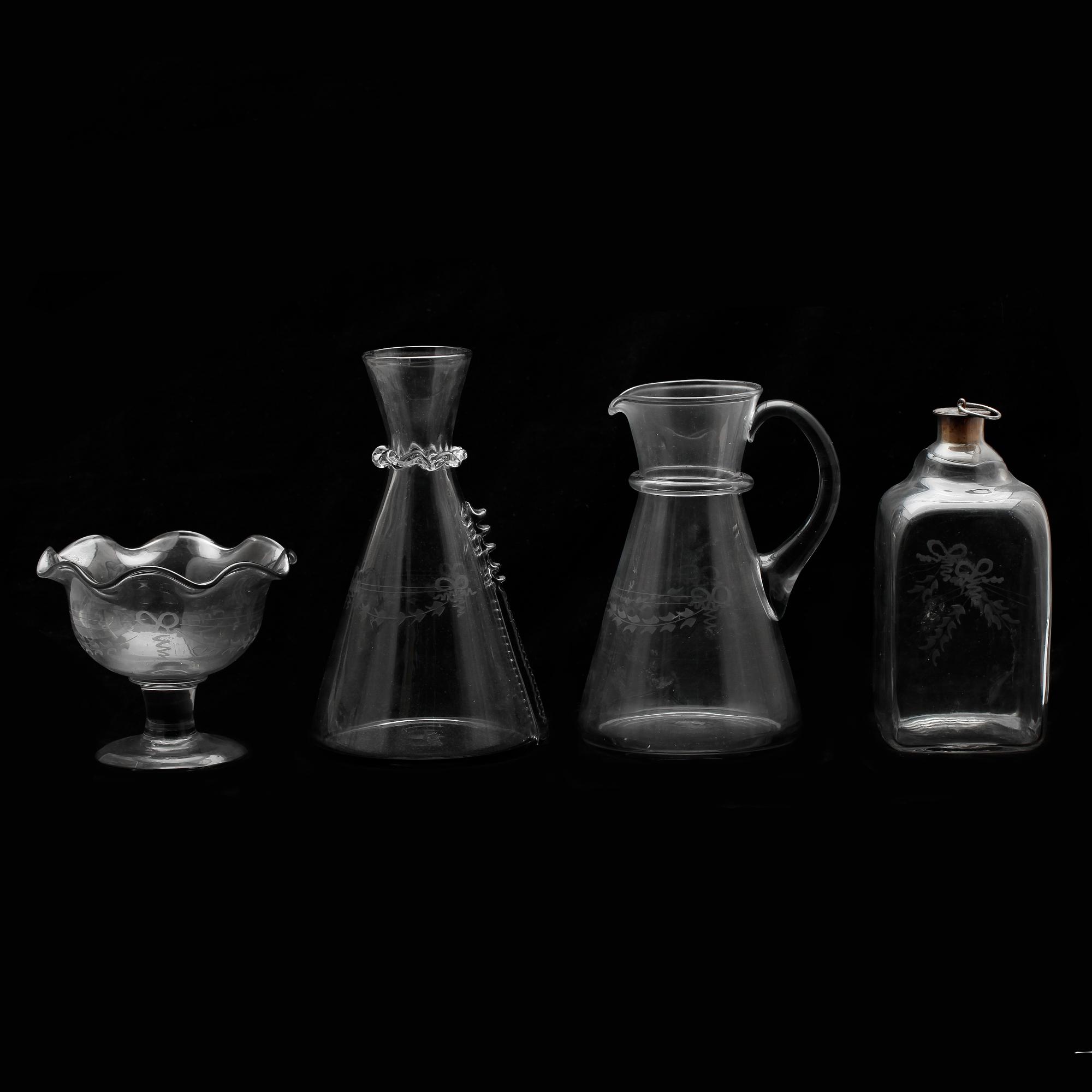 SERVIS, 68 delar, glas, "Antik", Reijmyre, 1900-talets andra hälft.