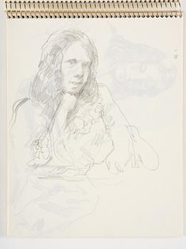 Lotte Laserstein, Sketchbook with approximately 42 drawings, of which 1 is signed.