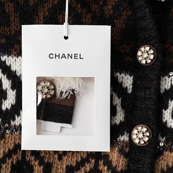Chanel, a knitted wool dress, french size 34.