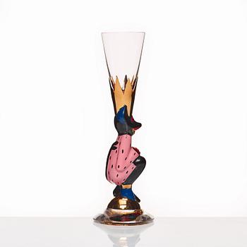 Gunnar Cyrén, a set of 18 "Devil" shot glasses, from the "Nobel" series, Orrefors, Sweden post 1996.