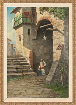 Frans Maexmontan, oil on canvas, signed and dated-89.