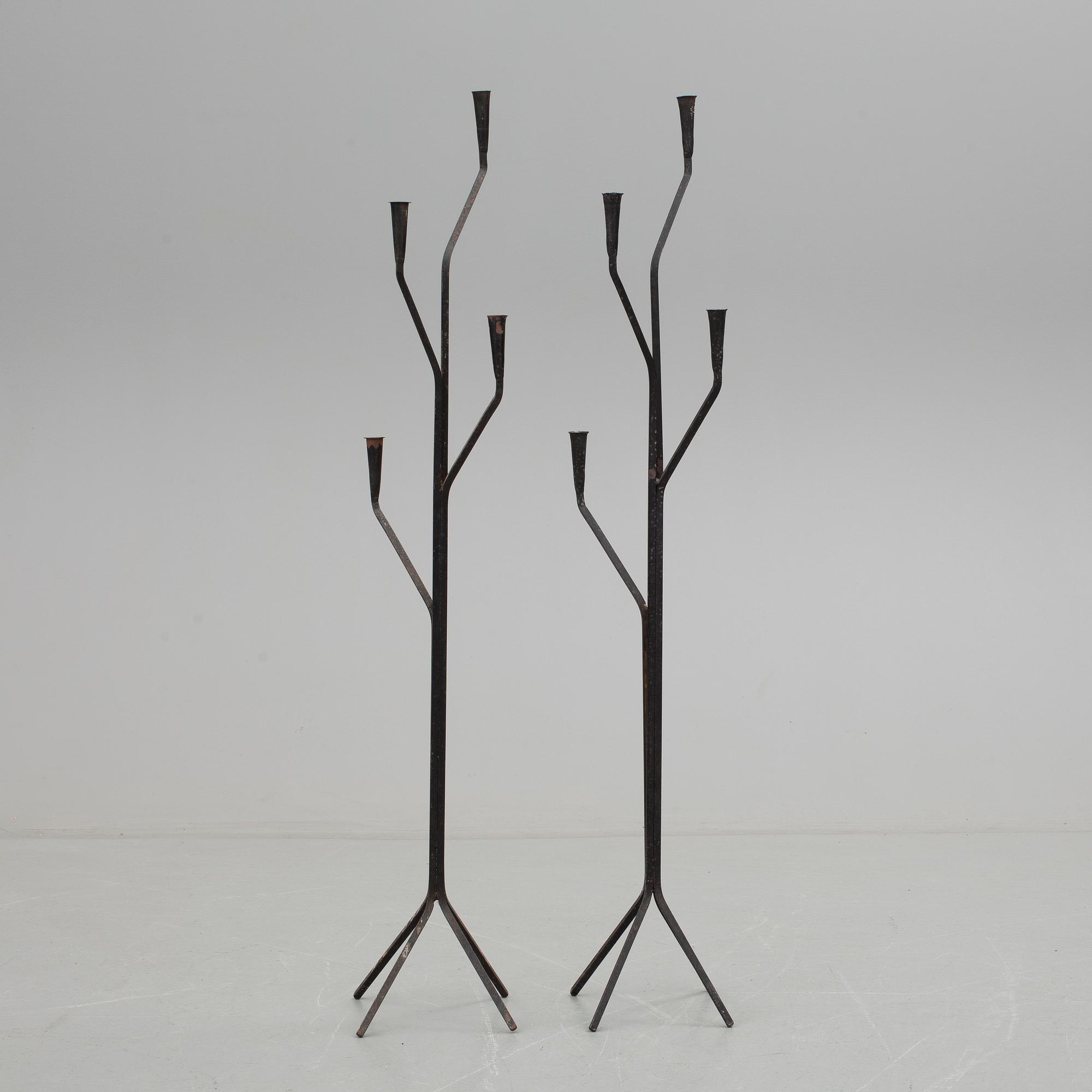 GOLVLJUSSTAKAR, ett par, 1900-tal.