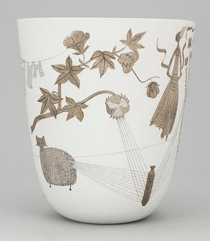 A Stig Lindberg stoneware Grazia vase, Gustavsberg 1949.