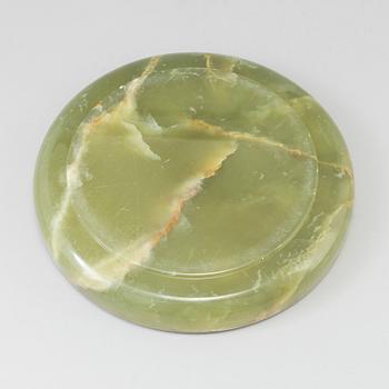 WA BOLIN, an onyx and silver dish from Stockholm, 1939.