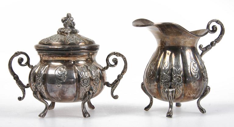 PARTI SILVER, ca 40 delar, 1900-tal. Vikt 745 gr.