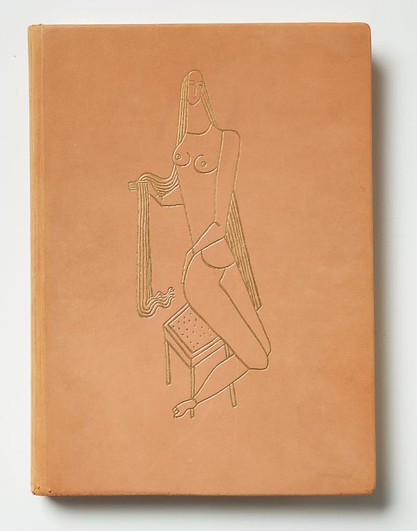 Gösta Adrian-Nilsson, Book, "Gösta Adrian-Nilsson" by Nils Lindgren, with original drawing by GAN.