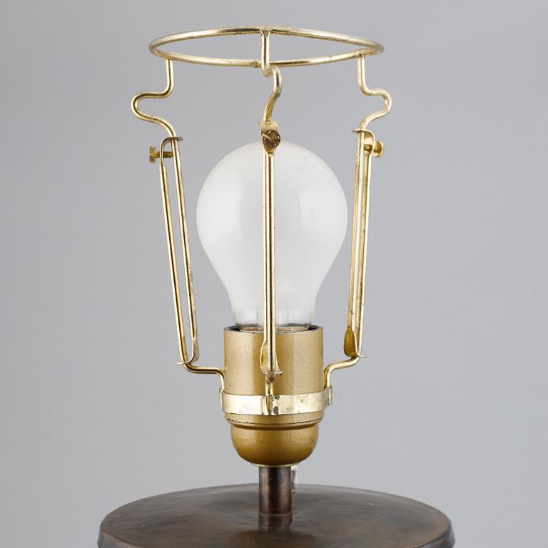 Gunnar Nylund, a stoneware vase / table lamp, Rörstrand, Sweden 1940s.