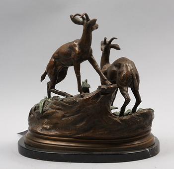 OKÄND KONSTNÄR. Skulptur, brons, sign.