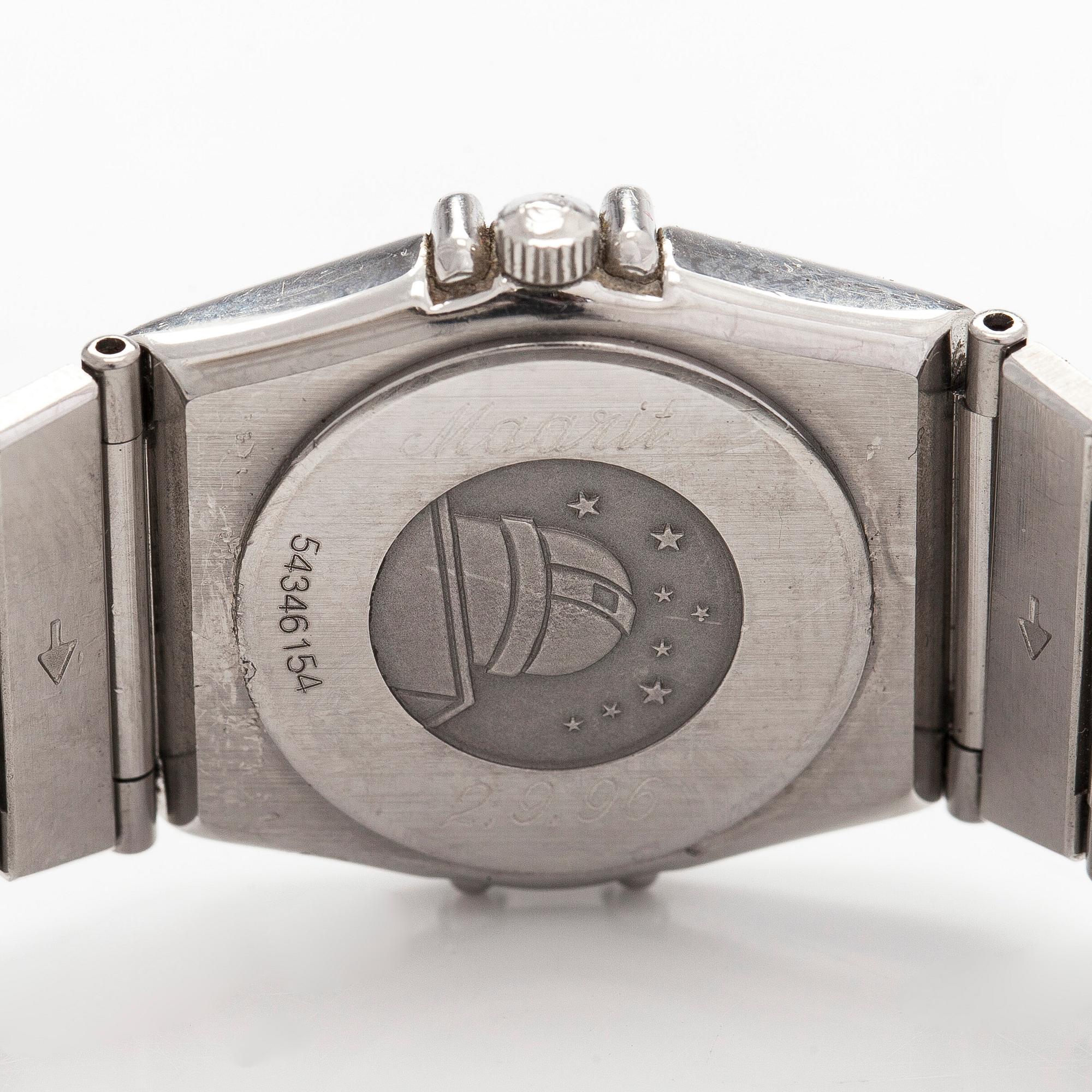 Omega, Constellation, armbandsur, 22,5 mm, stål, quartz, safirglas.