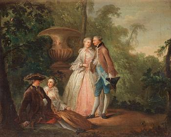 Jean-Antoine Watteau Hans efterföljd, Galanta scener.