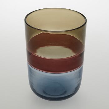 Tapio Wirkkala, maljakko, lasia, signeerattu Venini Italia.