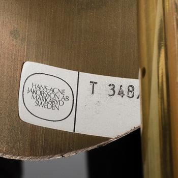 HANS-AGNE JAKOBSSON, taklampa, mässing, Markaryd, 1900-talets andra hälft.