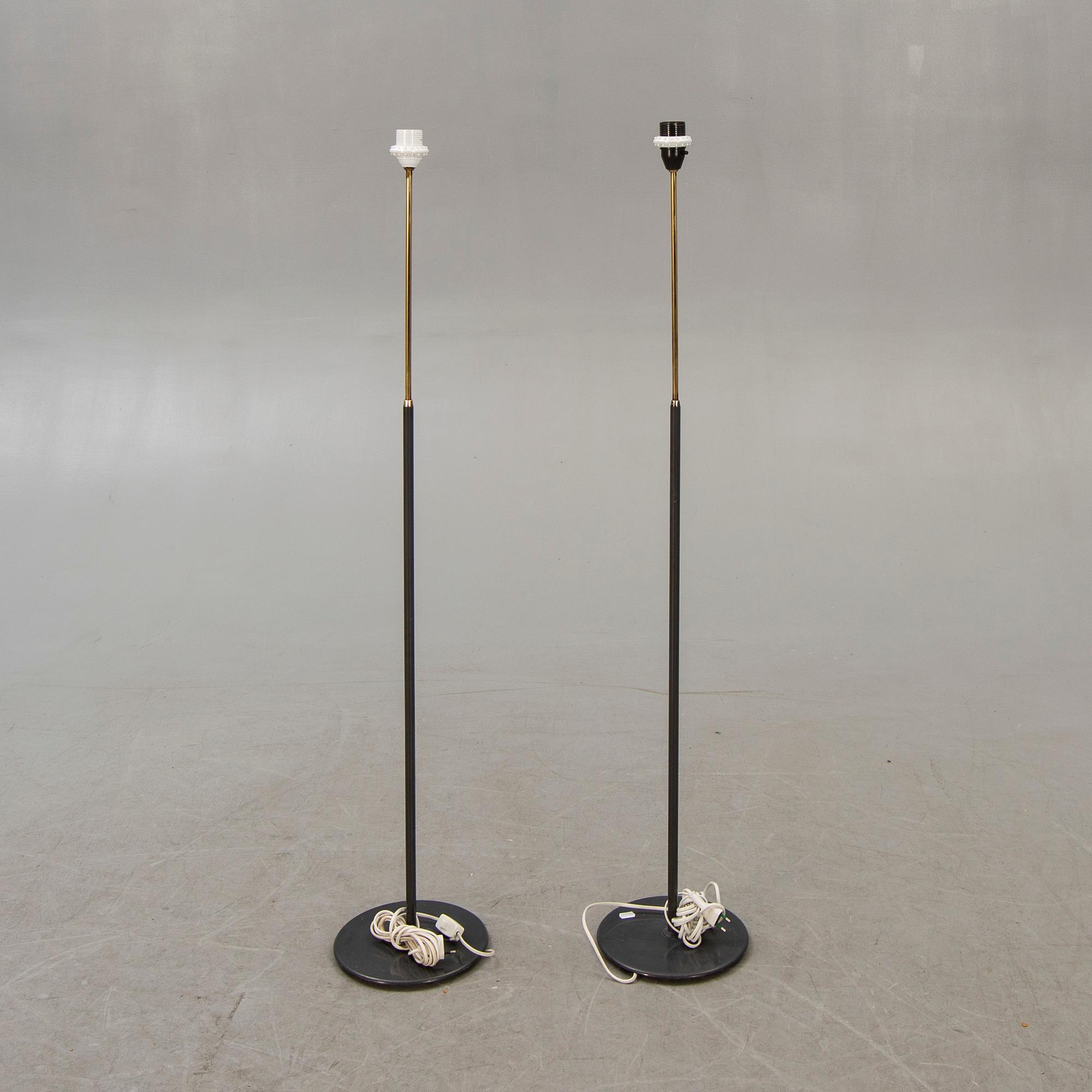Bergboms, a pair, floor lamps, 1960s.