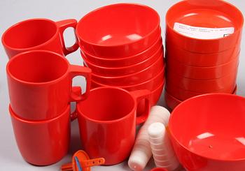 PARTI PLAST, ca 12 delar, 1960/70-tal, Danmark.