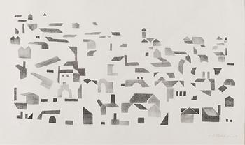 TEUVO-PENTTI PAKKALA, litografia, signeerattu ja päivätty -63, numeroitu 12/25.