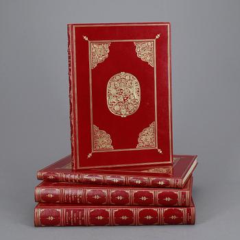 JOHN BÖTTIGER, 4 vol, Svenska statens samling af väfvda tapeter, numrerad 102/200, Stockholm 1895-98.