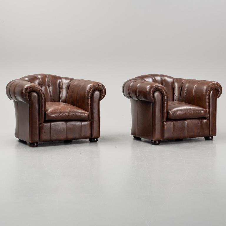 A pair of armchairs, England, Salvale Designs Limited. late 20th century.