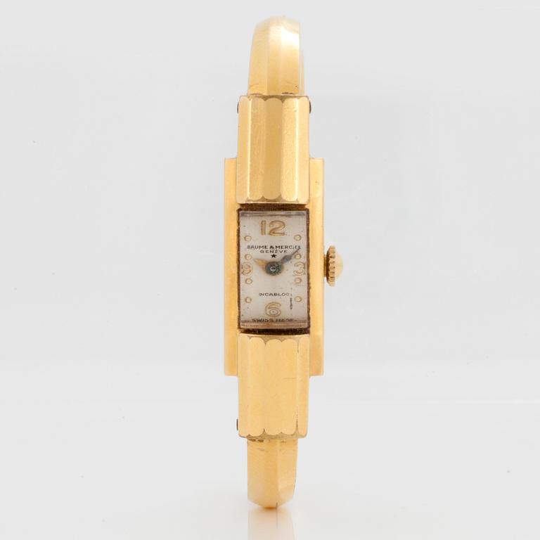 BAUME & MERCIER, wristwatch, 11 x 24 (37,5) mm,