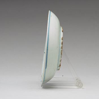 A set of nine blue and white dishes, Ming dynasty, Wanli (1572-1620).