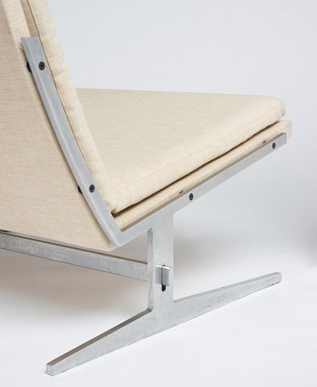 Preben Fabricius & Jørgen Kastholm, a pair of easy chairs "Bo 561", Bo-Ex Denmark, 1960's.