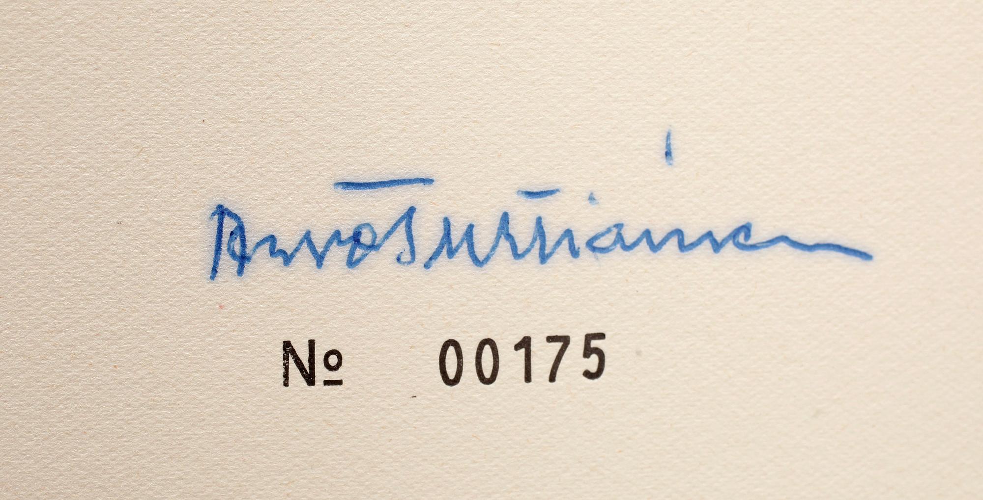 ARVO TURTIAINEN, bok med träsnitt, sign o numr 00175.