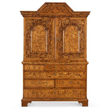 10. A Swedish late Baroque 18th century cupboard.