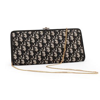 CHRISTIAN DIOR, a monogram canvas evening bag.