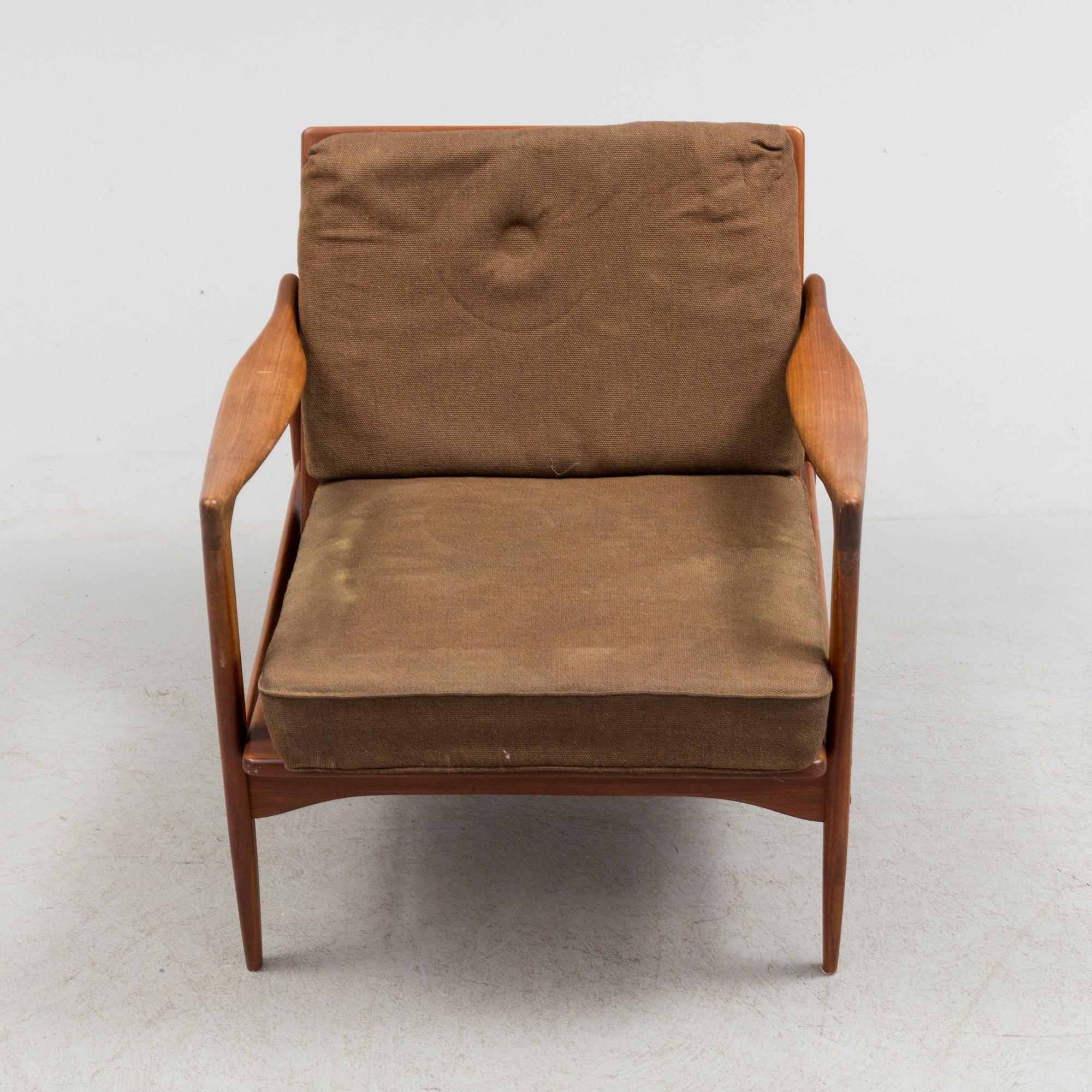 IB KOFOD LARSEN, a 'Kandidaten' teak easy chair from OPE möbler, 1960's.