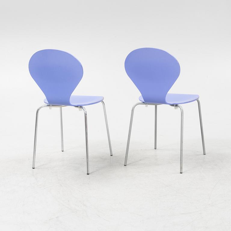 Erik Ole Jørgensen, six stackable 'Rondo' chairs, Danerka, Denmark, 21st Century.
