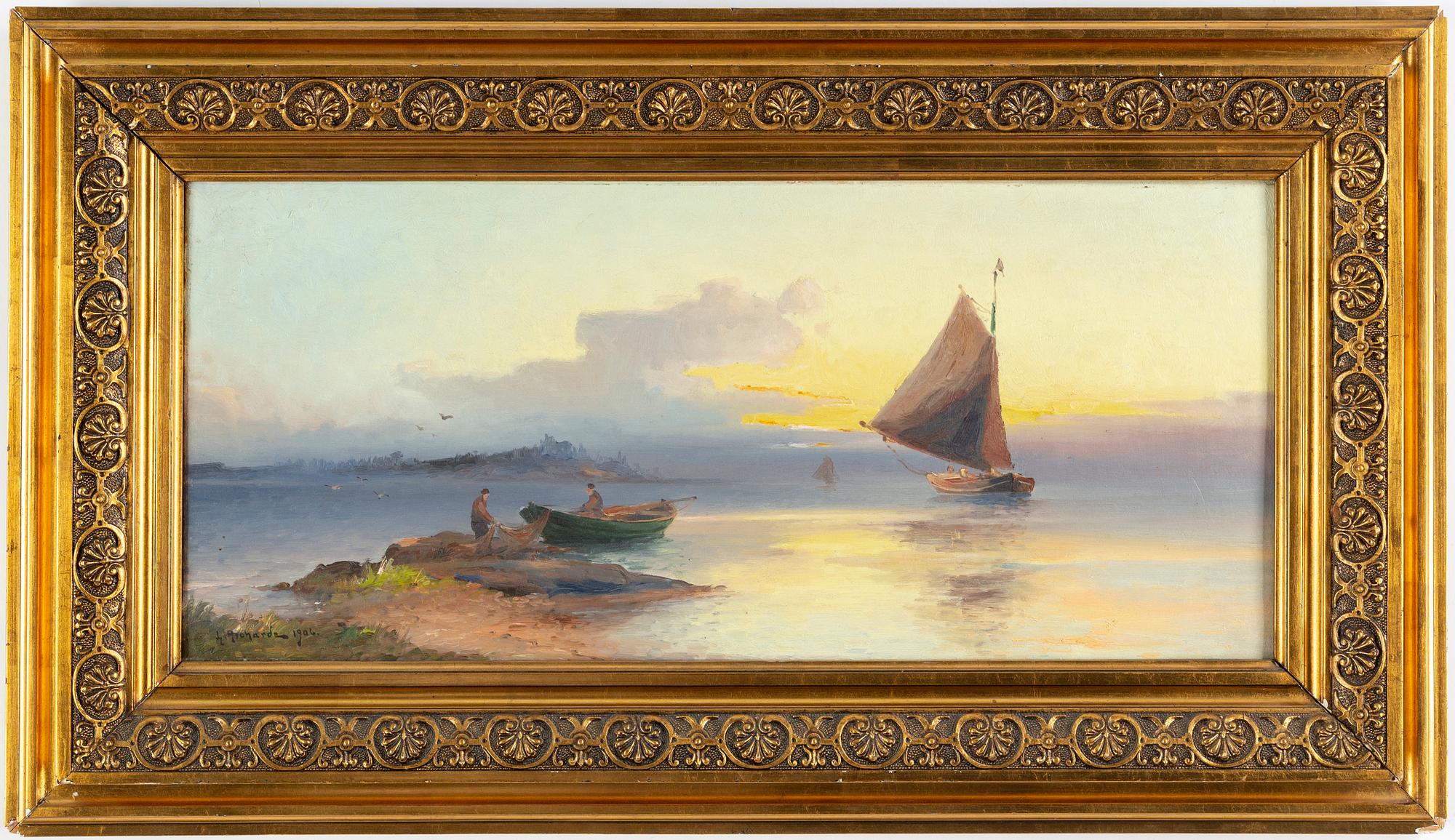 LUDVIG RICHARDE, oil on canvas, signed L. Richarde and dated 1906.