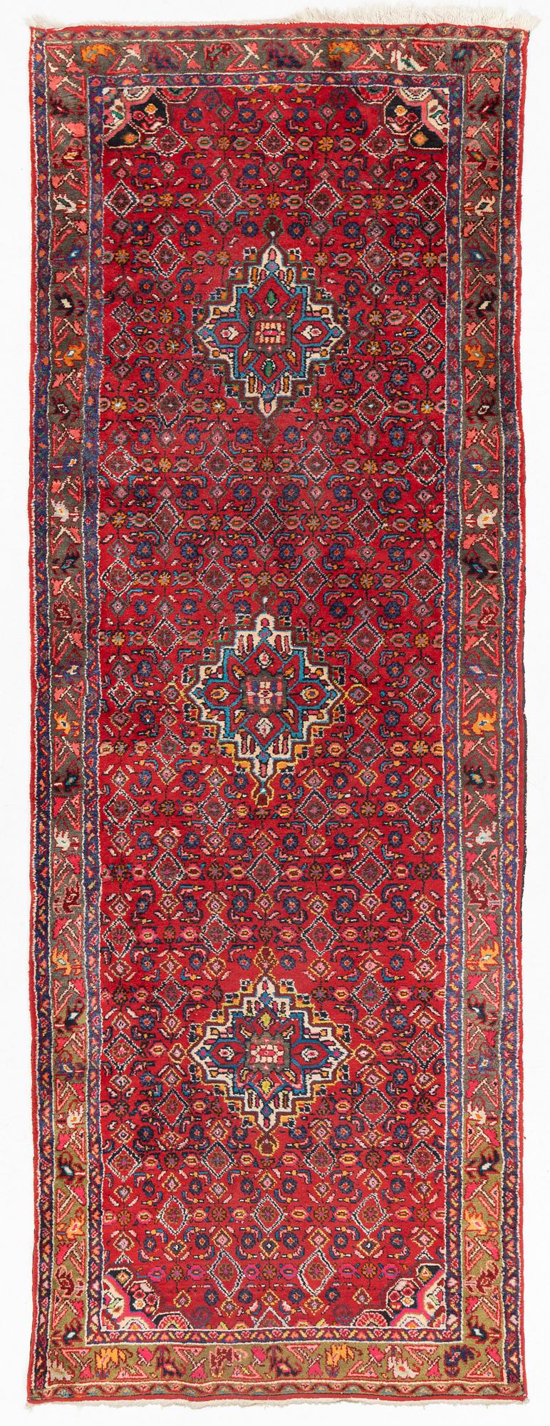 Rug, Hosseinabad, circa 310 x 112 cm.