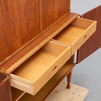 A 'Krus' teak cupboard by Yngve Ekström for Westbergs, designed 1955.