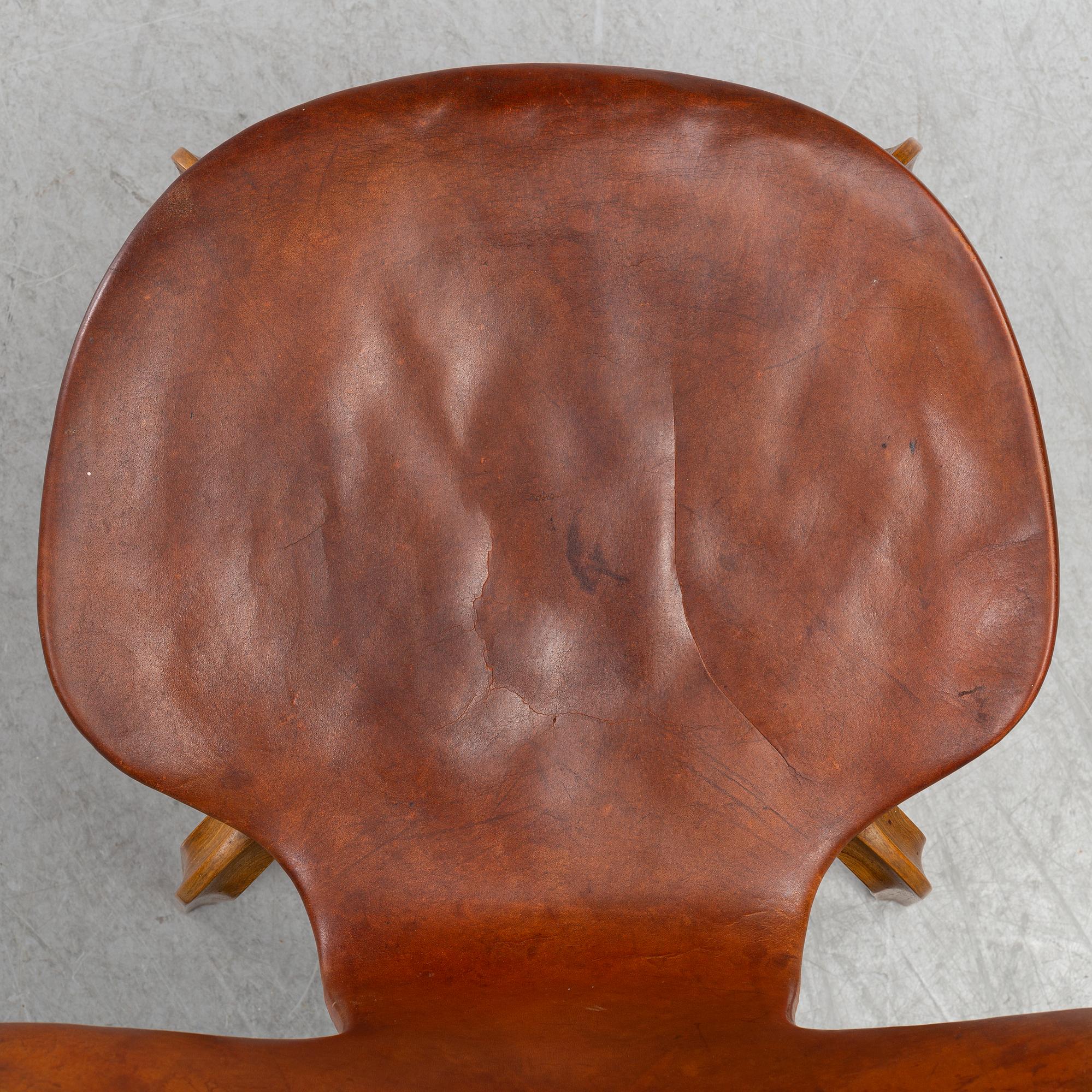 Arne Jacobsen, a set of six 'Grand Prix' chairs for Fritz Hansen, Denmark, 1950's-60's.