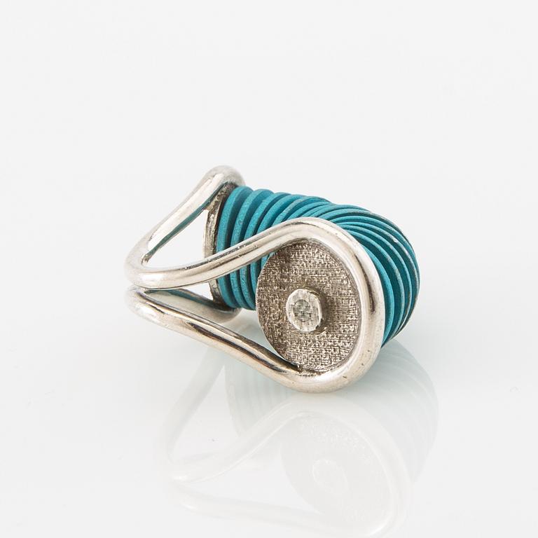 Peter de Wit, Ring sterlingsilver och aluminium, Linköping sent 1990-tal.