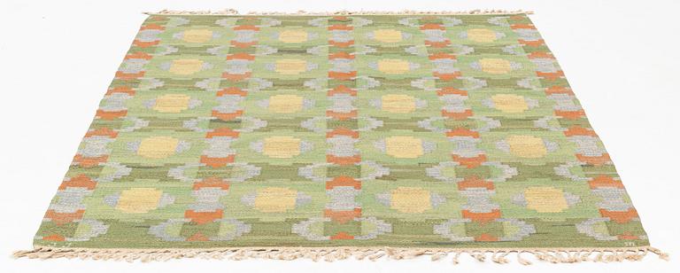 Judith Johansson, a carpet,  "Lönn", flat weave, ca 240 x 173,5 signed JJ M.