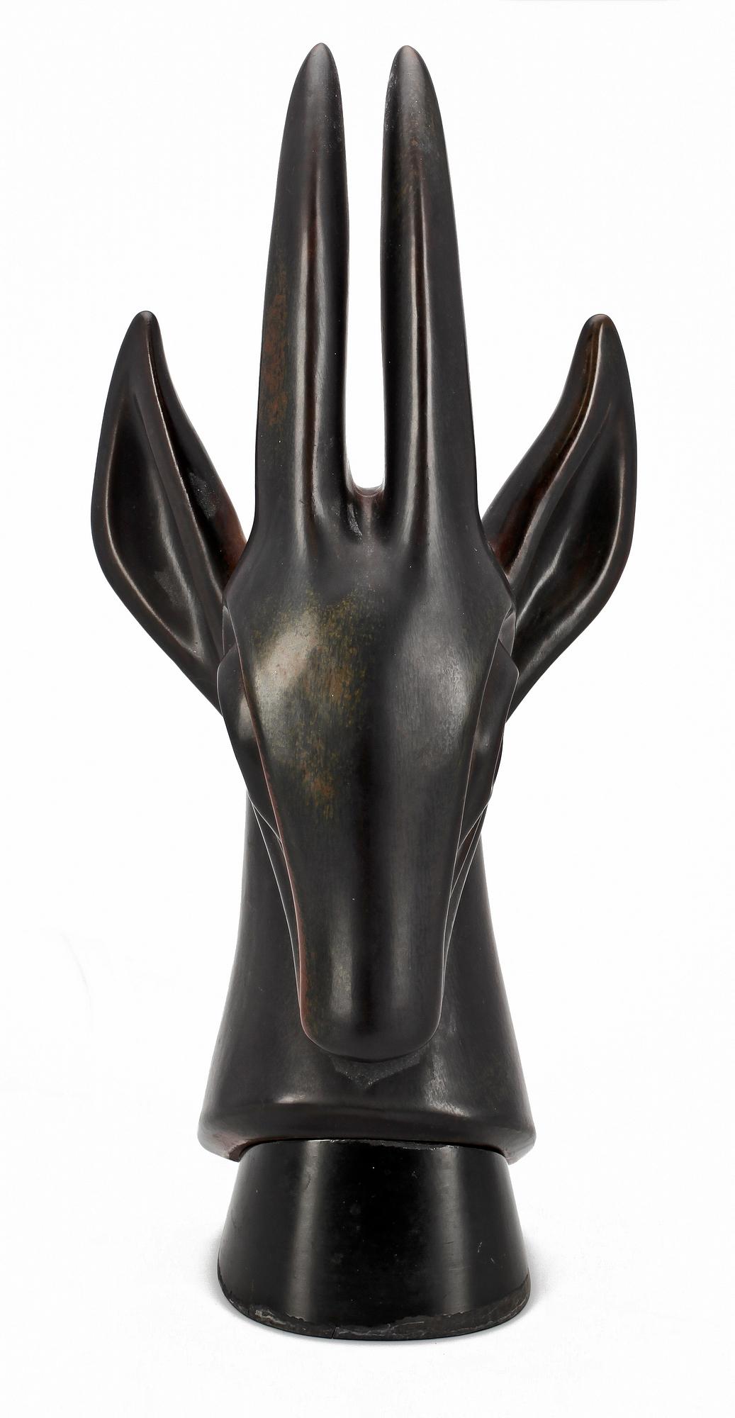 GUNNAR NYLUND, skulptur, stengods, Rörstrand. Sign o numr 83/200.
