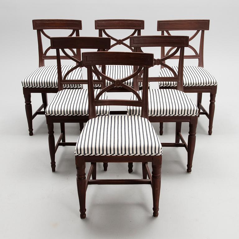 TUOLEJA 6 KPL, myöhäiskustavilaiset, 1800-luvun alku.