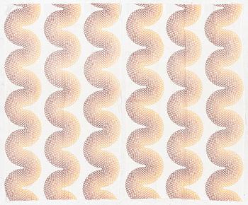 Verner Panton, a pair of 'Curve' curtains, Mira X, Denmark.