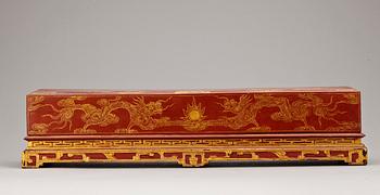 LACKASK MED SKRIVRULLE, Kina, 1900-tal.