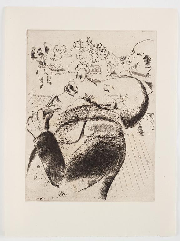 MARC CHAGALL, 71 st etsningar ur upplagan om 285 exemplar på Arches/MBM/J. Perrigot-papper, 1923-1948.