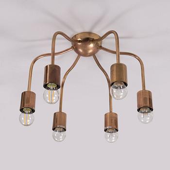 Josef Frank, a model 2356 brass ceiling light, Firma Svenskt Tenn.