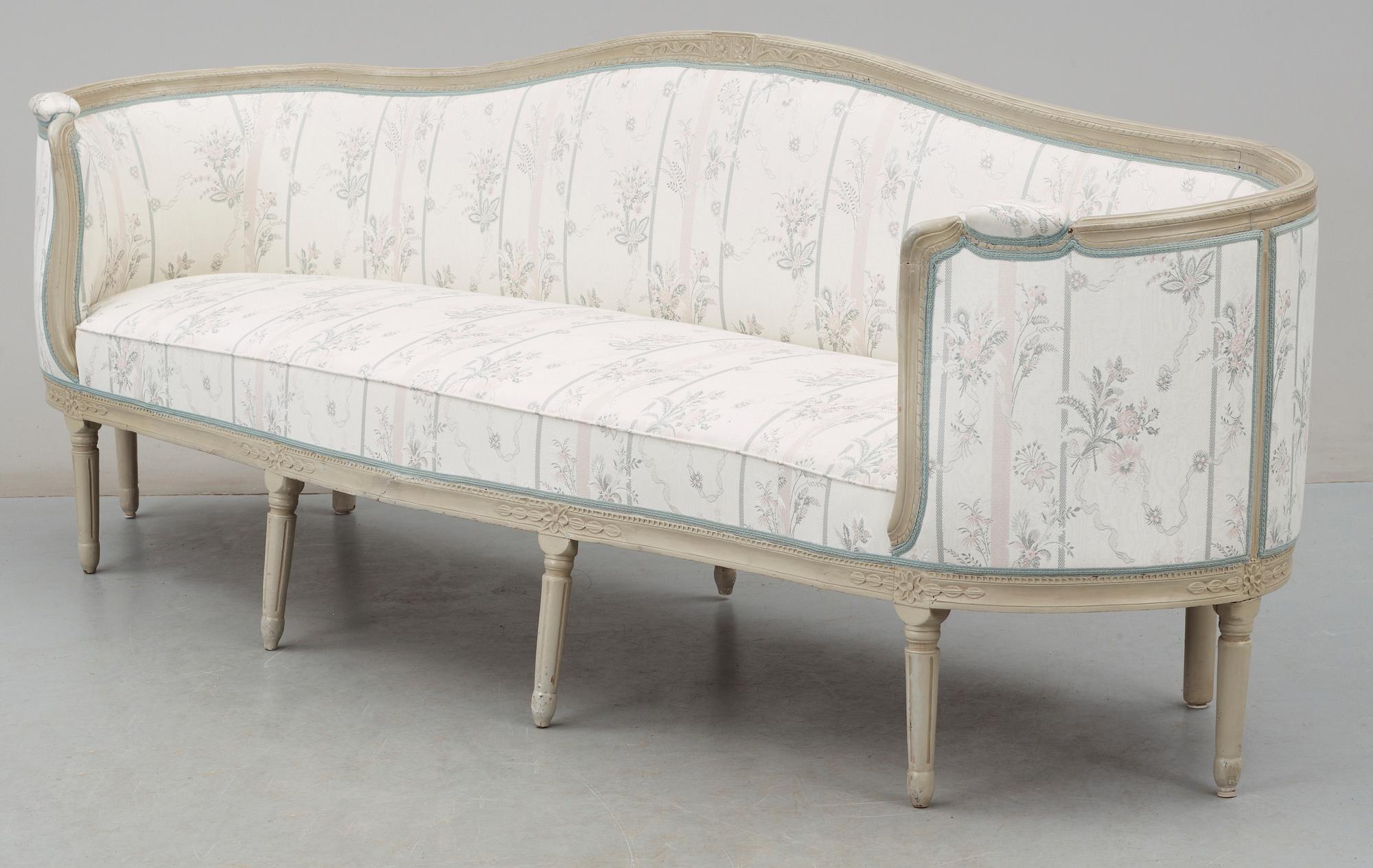 BADKARSSOFFA, gustaviansk, 1700-talets andra hälft.